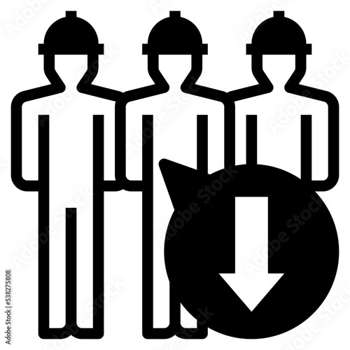 labor shortage icon