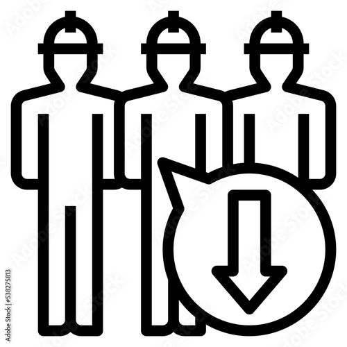 labor shortage icon