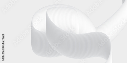 white paper clip white pipe abstract background wave texture art business concept