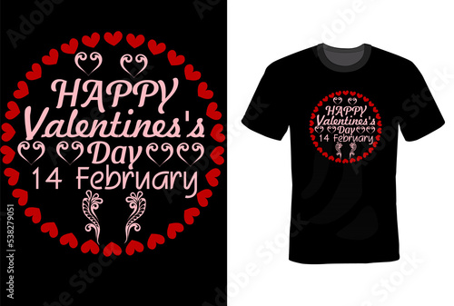 Valentines Day T-shirt Design Template 