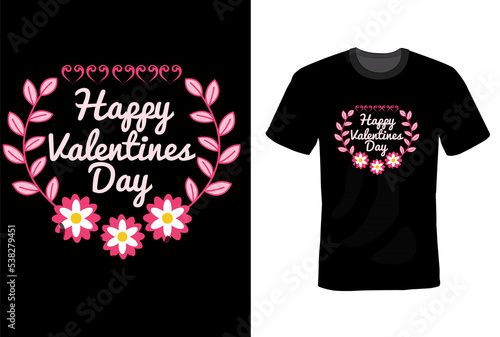 Valentines Day T-shirt Design Template 