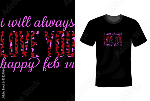 Valentines Day T-shirt Design Template 