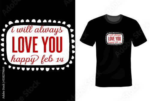 Valentines Day T-shirt Design Template 