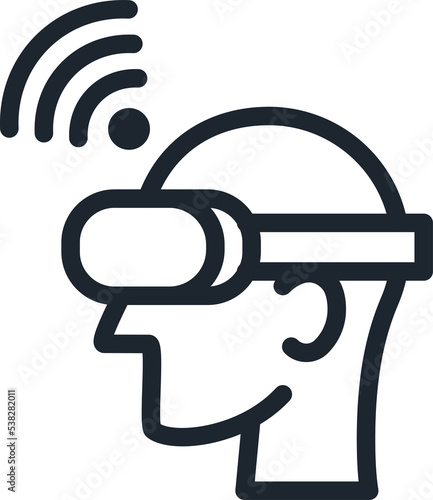 Virtual reality icon.
