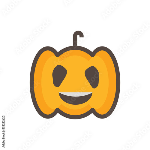 Cute pumpkin vector illustration. designs that are suitable for banner elements, websites, apps.
