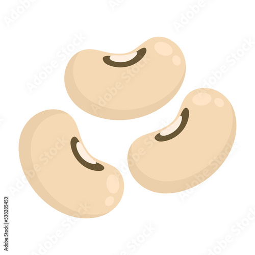 cowpea beans flat vector illustration logo icon clipart