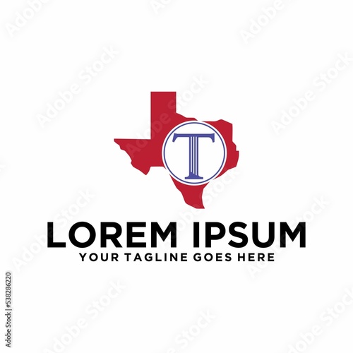Letter T Texas logo design