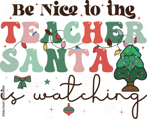 Merry Teacher Christmas Sublimation Bundle