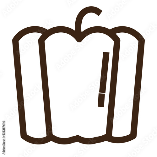 bell pepper capsicum food organic food pepper vegetable outline icon