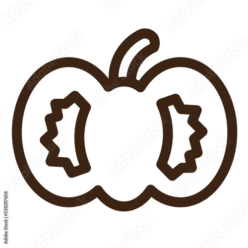 bell pepper capsicum paprika pepper pimiento sweet pepper outline icon