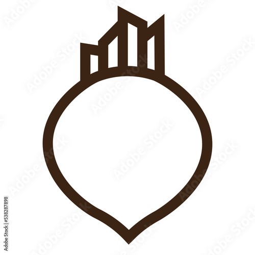 beetroot crop fresh organic vegetable outline icon