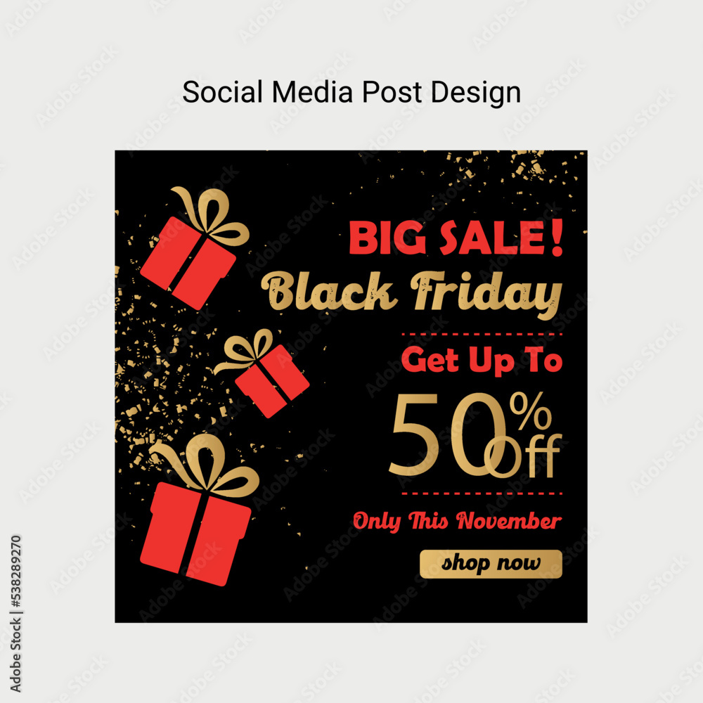 Black Friday sale ads for social media Facebook, Instagram, Twitter and more Black Friday sale ads for social media Facebook, Instagram, Twitter and more
