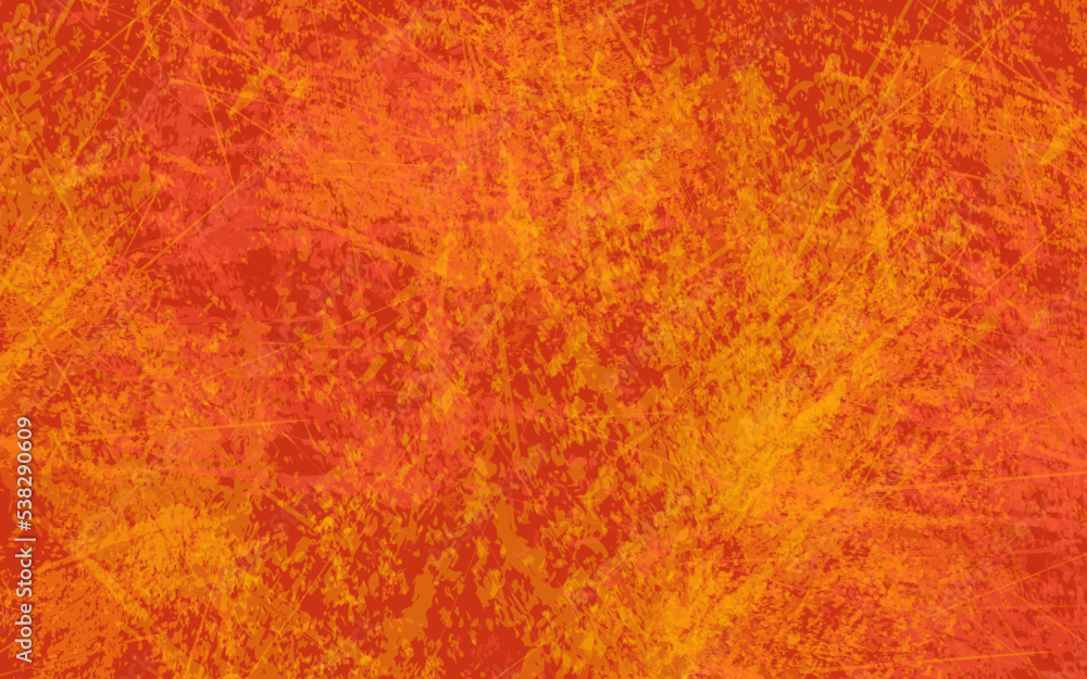 Abstract grunge texture red orange color background vector