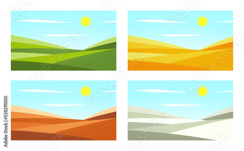 Four seasons landscape