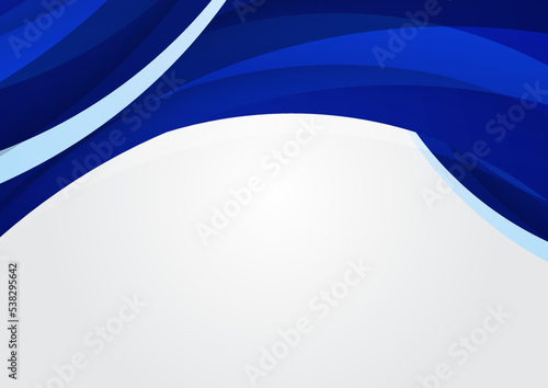 Modern blue abstract background for business presentation design template