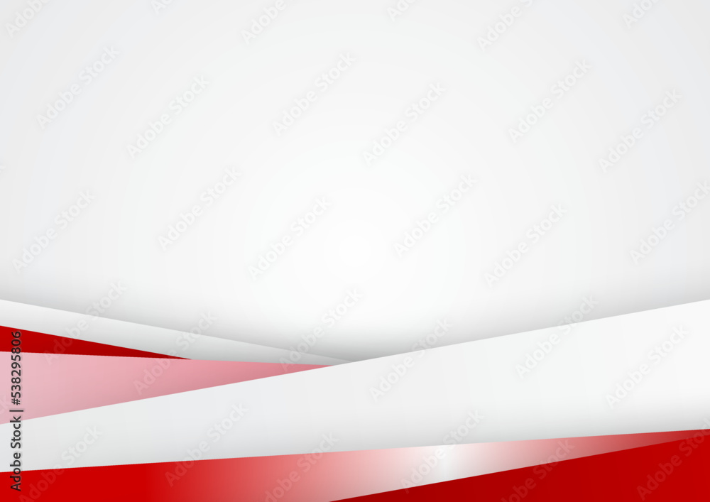 Modern red white abstract background for business presentation design template Modern red white abstract background for business presentation design template