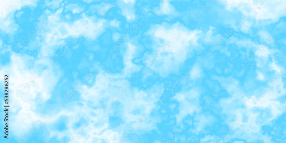 blue sky with clouds. Light sky blue shades watercolor background. Sky Nature Landscape Background. sky background with white fluffy clouds.><