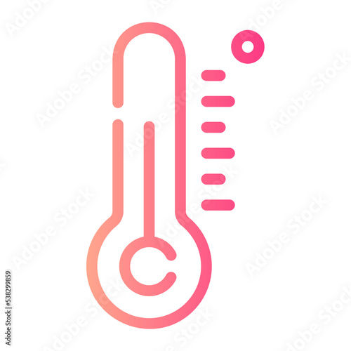 thermometer gradient icon