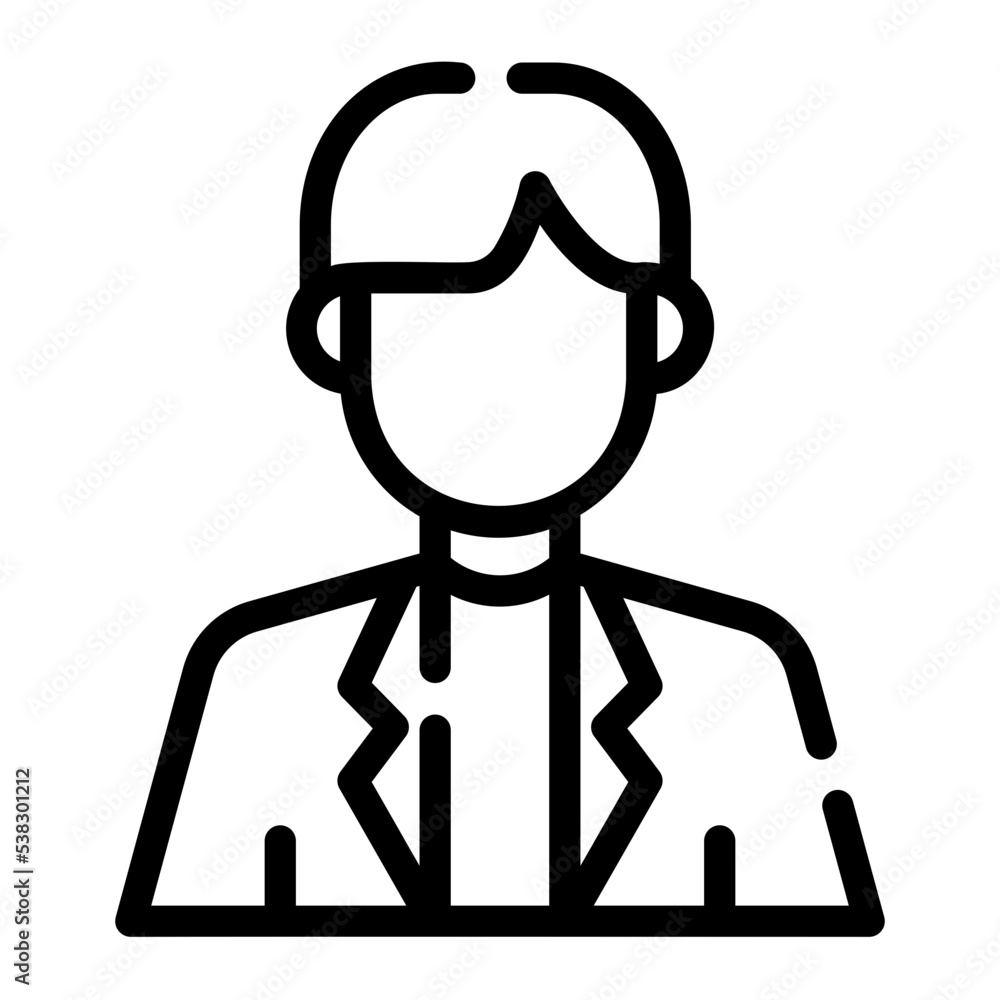 scientist line icon