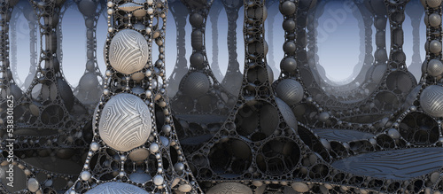 Abstract background 3D, fan...