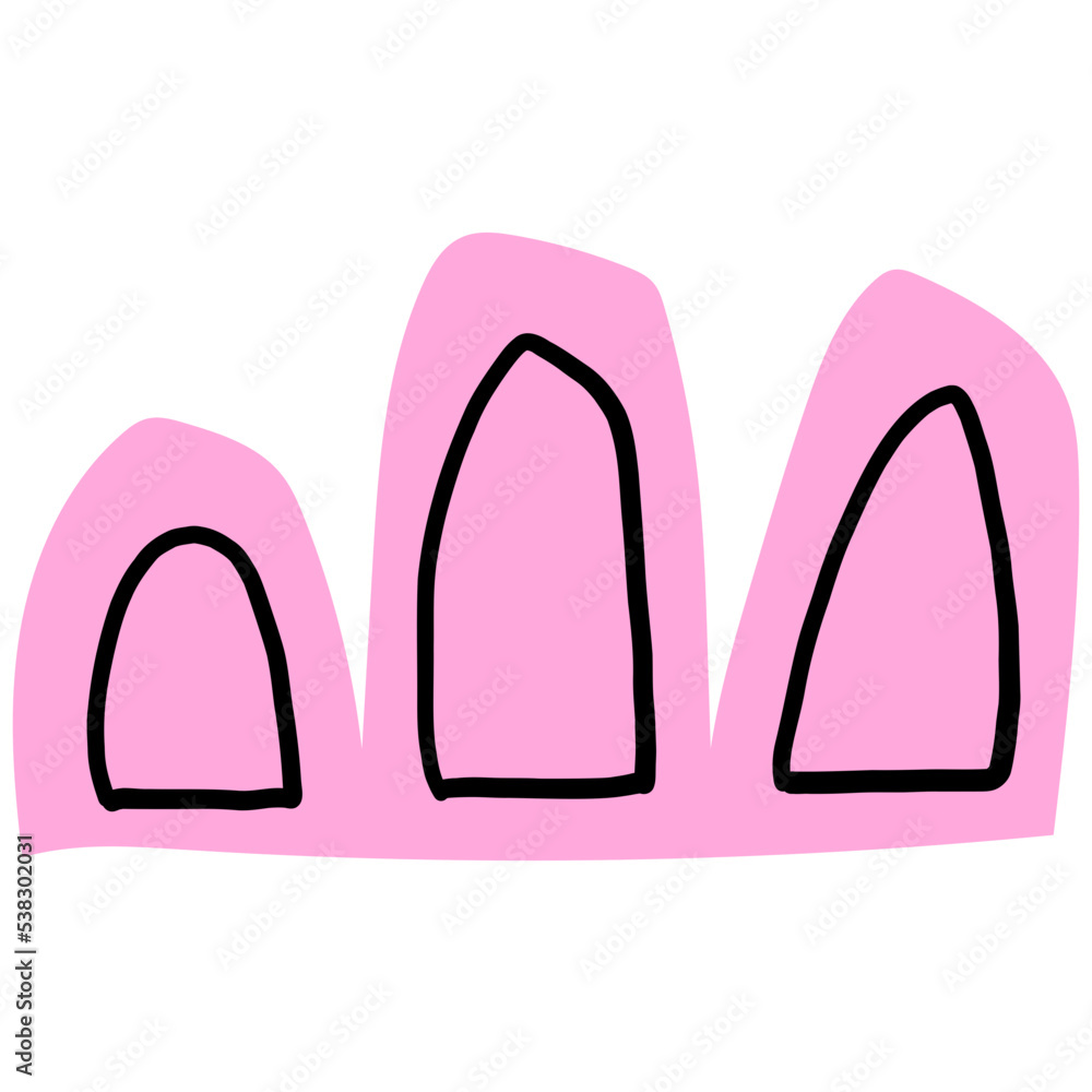 Hand drawn abstract organic shape Hand drawn abstract organic shape