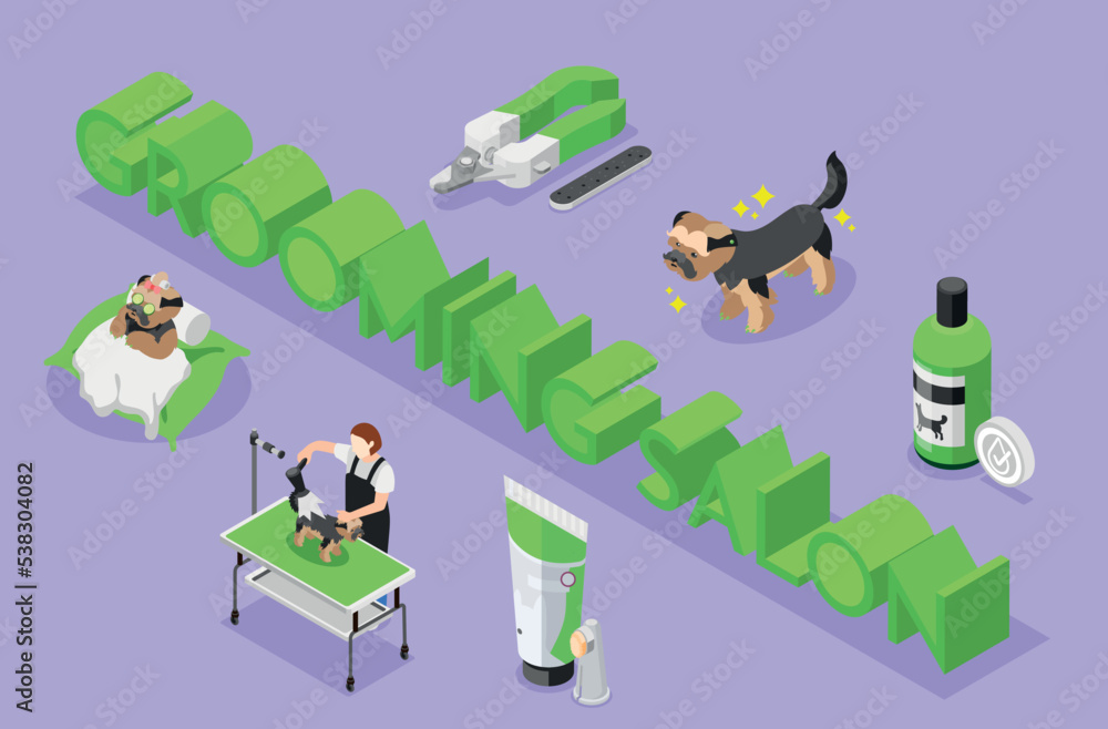 custom made wallpaper toronto digitalGrooming Salon Text Composition