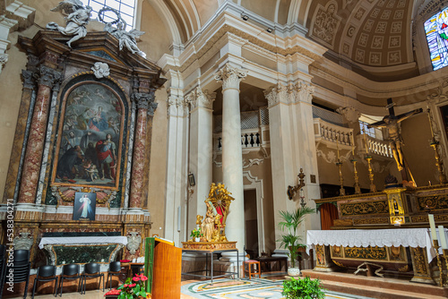 Recanati. Marche. The church of S. Agostino photo