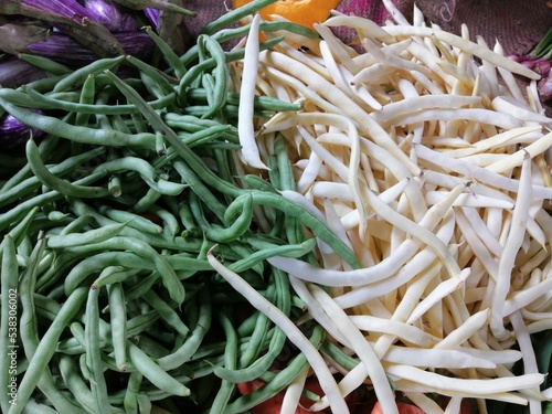 Fresh bean on market for sale