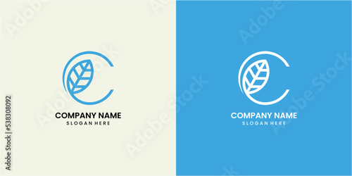 Natural Modern Logo Design Image With A Combination Of The Letter C Symbol And Plant Leaves