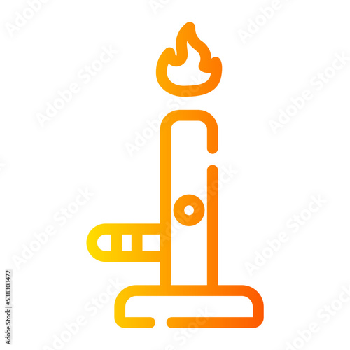 bunsen burner gradient icon