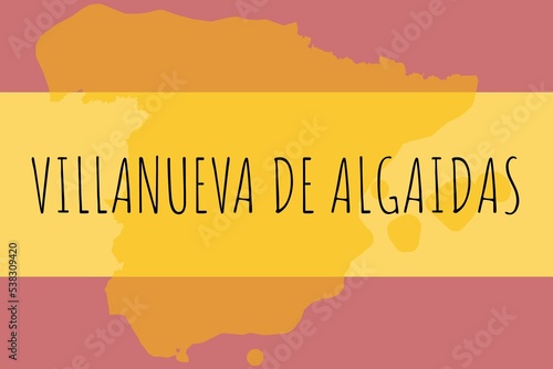 Villanueva de Algaidas: Illustration mit dem Namen der spanischen Stadt Villanueva de Algaidas photo