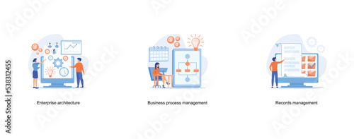 IT managers integrate technologies into business operations, design statistical and Data analysis for business finance investment concept with business people team working on monitor graph dashboard, 