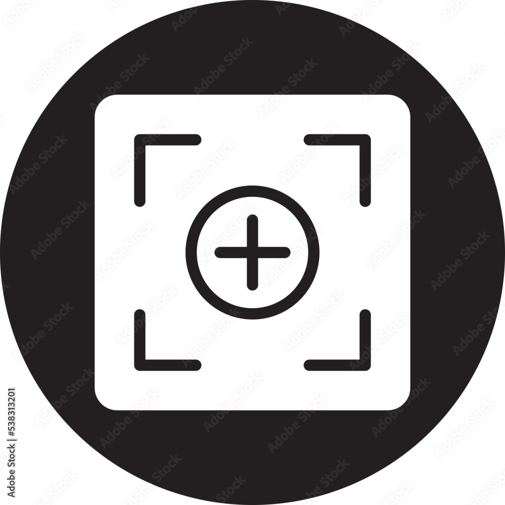Obraz premium zoom glyph icon