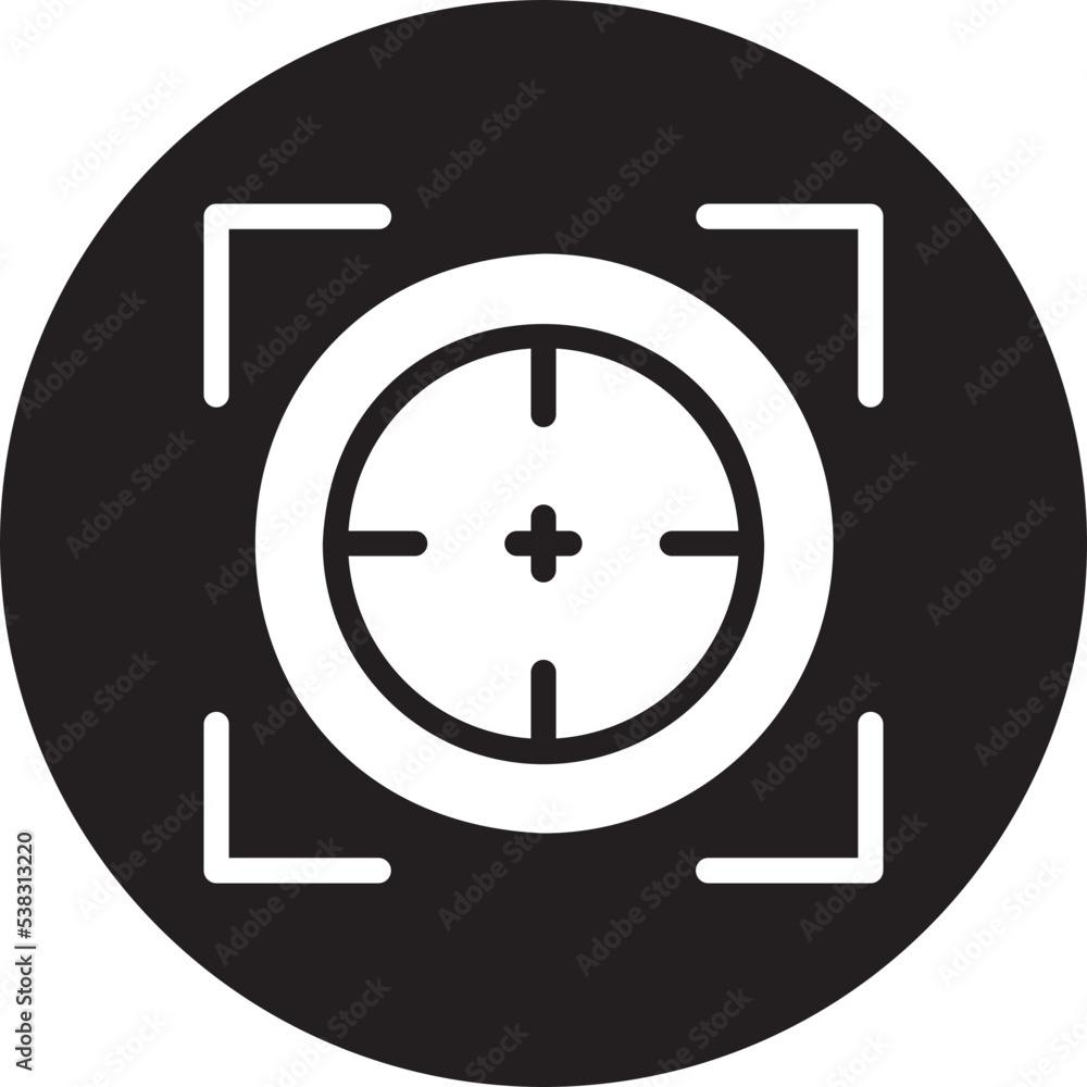 Obraz premium Center Focus glyph icon