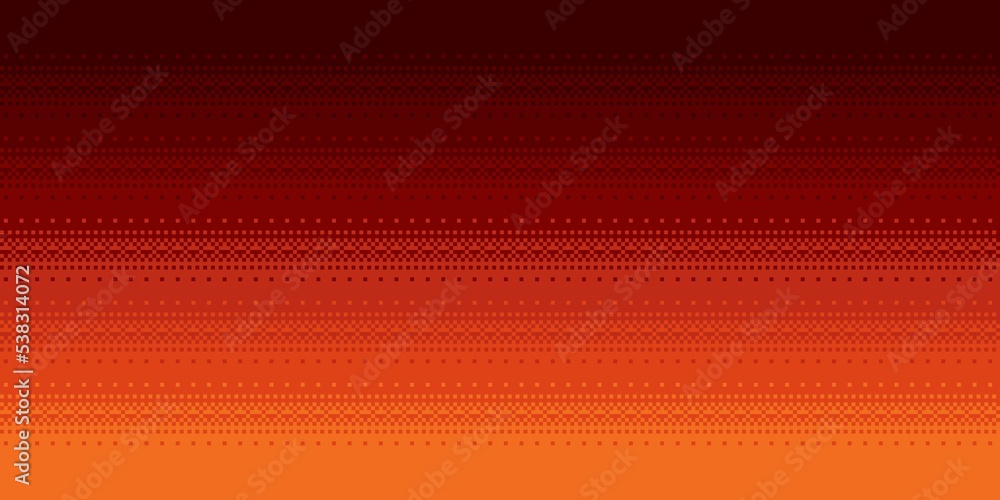 Fototapeta premium Pixel art background. Horizontal gradient v3.2 