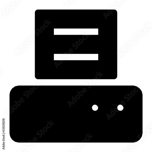 Typewriter Vector Icon