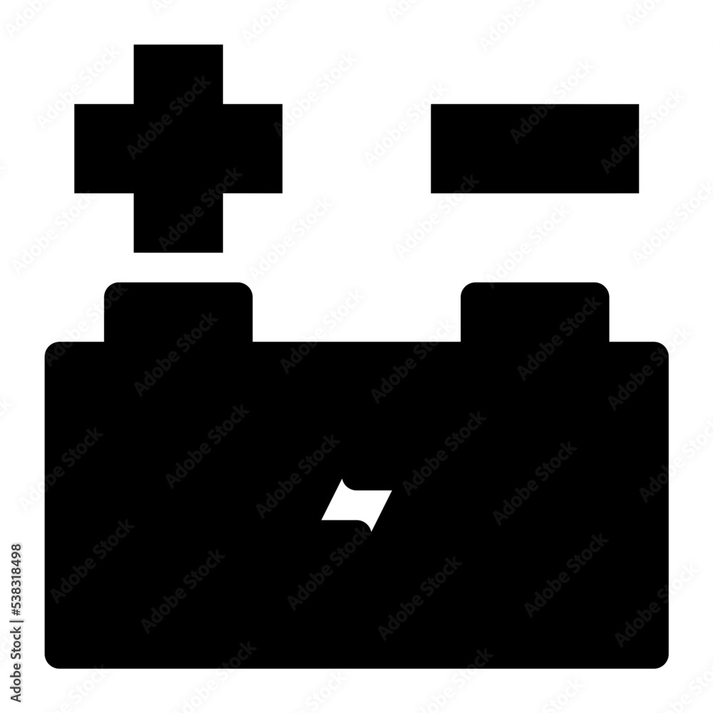 Car Battery Vector Icon Car Battery Vector Icon