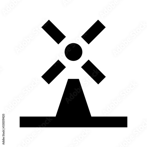 Windmill Vector Icon