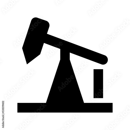Oil Pump jack Vector Icon