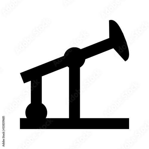 Oil Pump jack Vector Icon