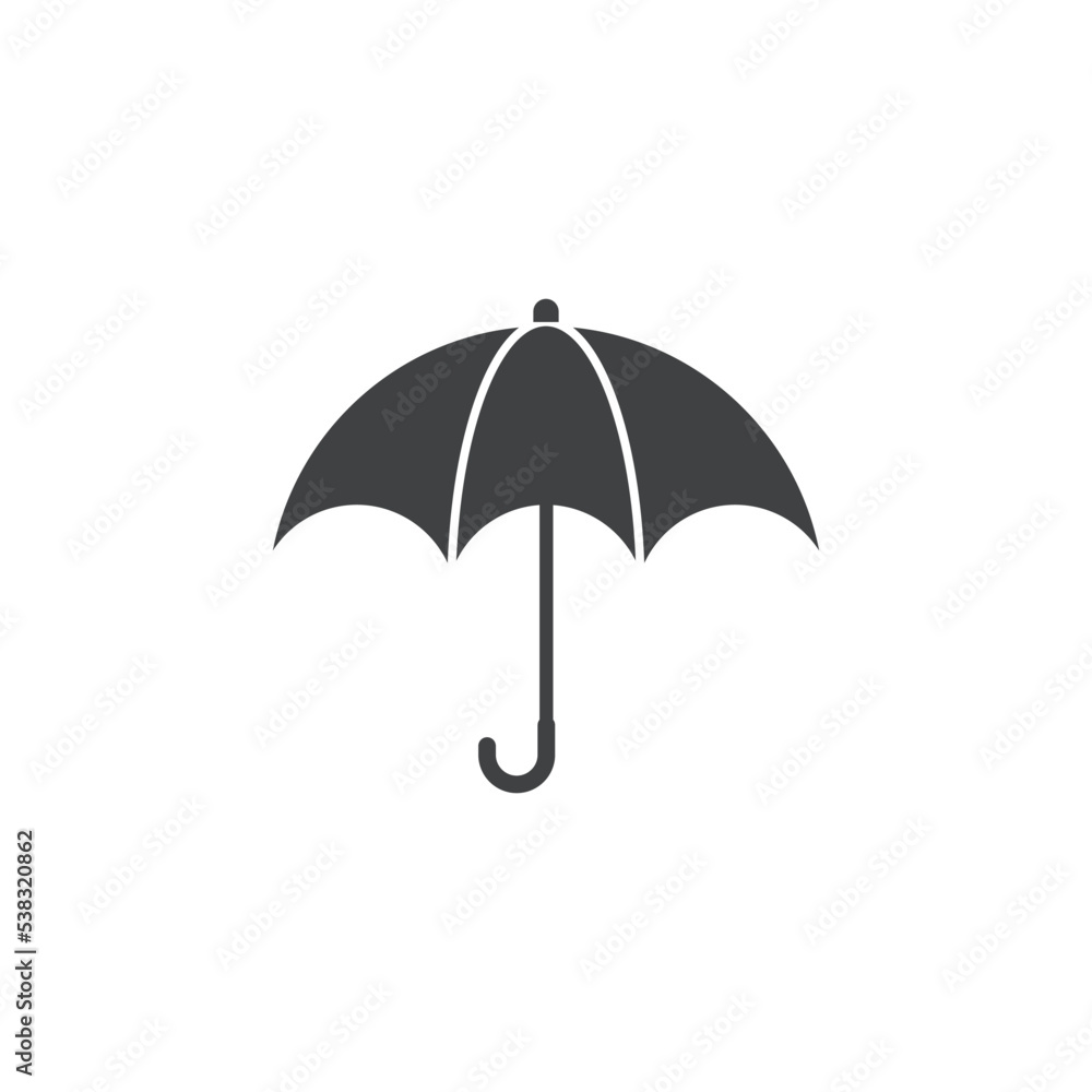 umbrella logo vector