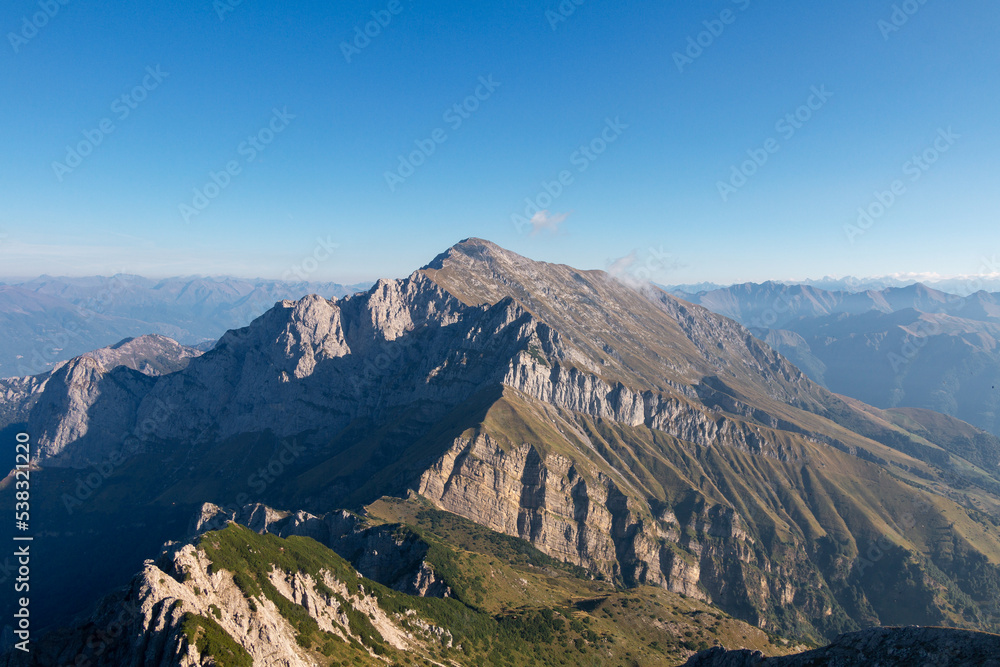 view of the northern grigna from the top of the southern grigna