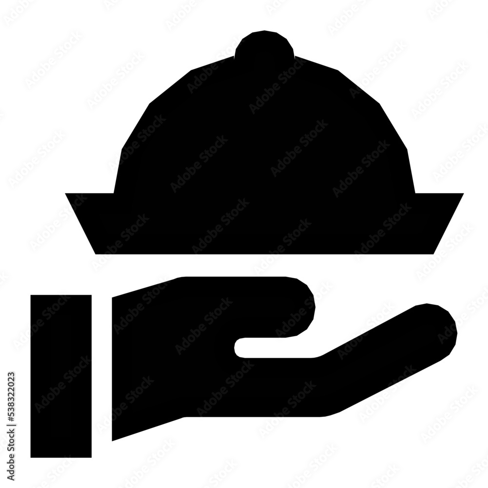 Serving Platter Vector Icon Serving Platter Vector Icon