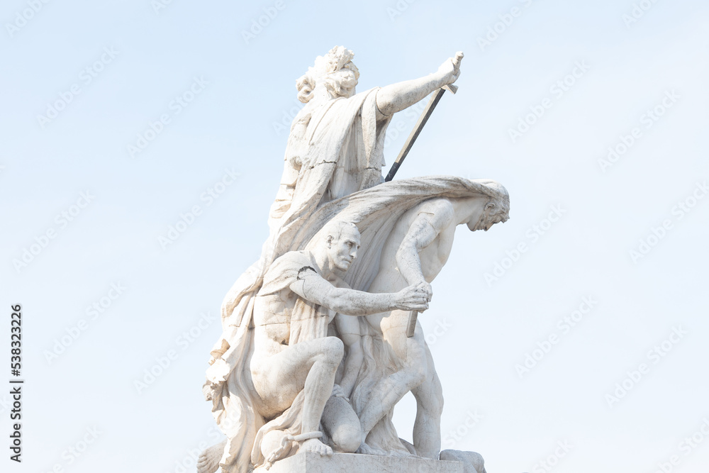 Altar of the Fatherland (Altare della Patria) known as the Monumento Nazionale a Vittorio Emanuele II or Il Vittoriano in Rome, Italy