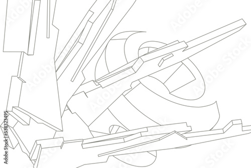 A 3D background hi tech technology concept