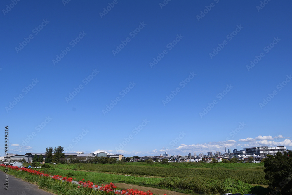 荒川河川敷 西浦和方面 荒川河川敷 西浦和方面