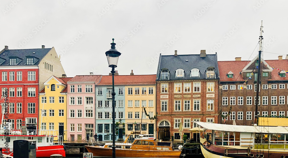 Nyhavn houses in Copenhagen