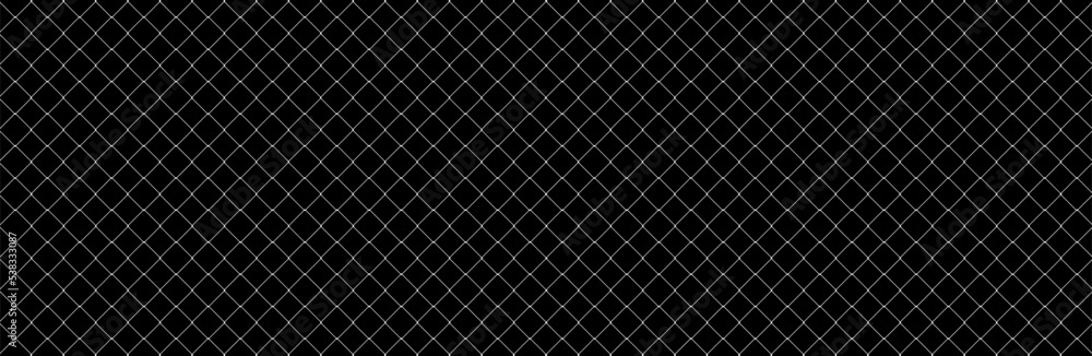 Net texture pattern on black background. Net texture pattern for backdrop and wallpaper. Realistic net pattern with black squares. Geometric background, vector illustration Net texture pattern on black background. Net texture pattern for backdrop and wallpaper. Realistic net pattern with black squares. Geometric background, vector illustration