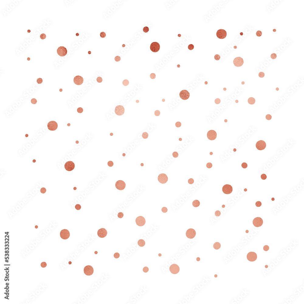 Copper Metallic Dots Copper Metallic Dots