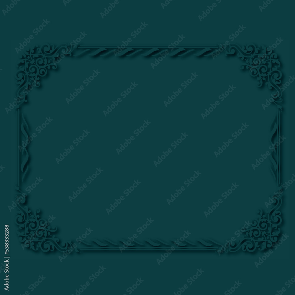 Frame, in the style of an ornament, Vector illustration eps 10, Art. Frame, in the style of an ornament, Vector illustration eps 10, Art.